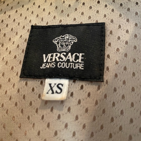 Versace Leather Jacket Off white color with zippers - Picture 12 of 16